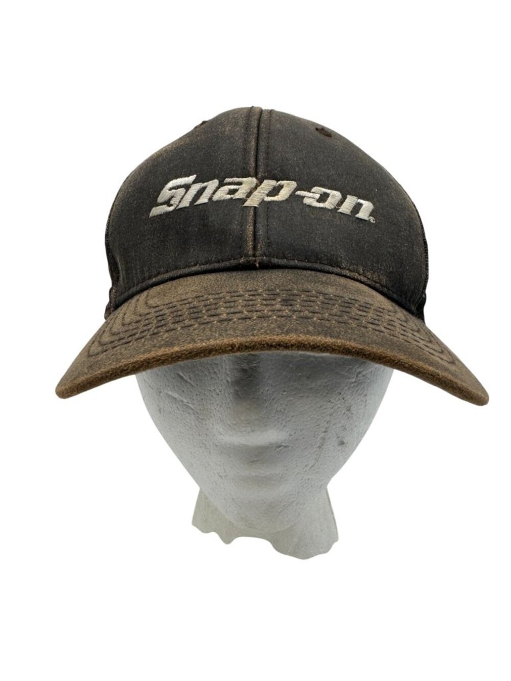 Port Authority Snap On Baseball Hat Mens One Size Brown Camouflage Mesh Outdoors